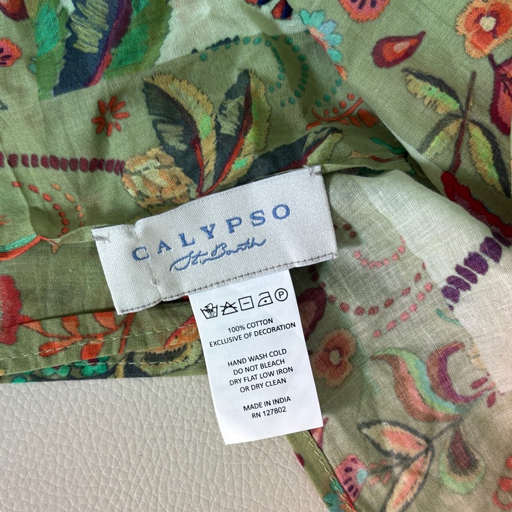 Calypso St. Barth Multicolor Floral Scarf - Picture 7 of 7